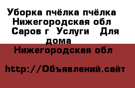 Уборка пчёлка пчёлка - Нижегородская обл., Саров г. Услуги » Для дома   . Нижегородская обл.